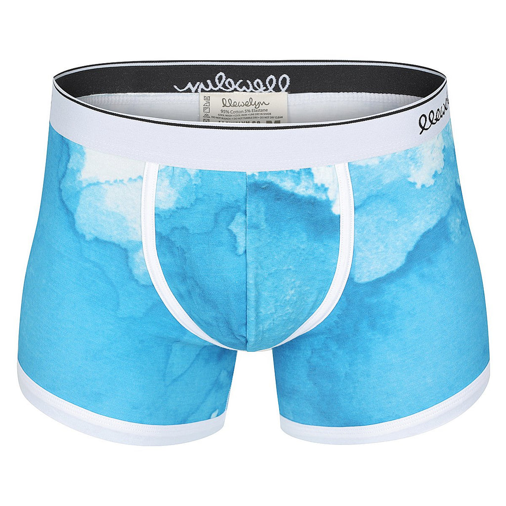 Boxer Brief Blue Watercolour
