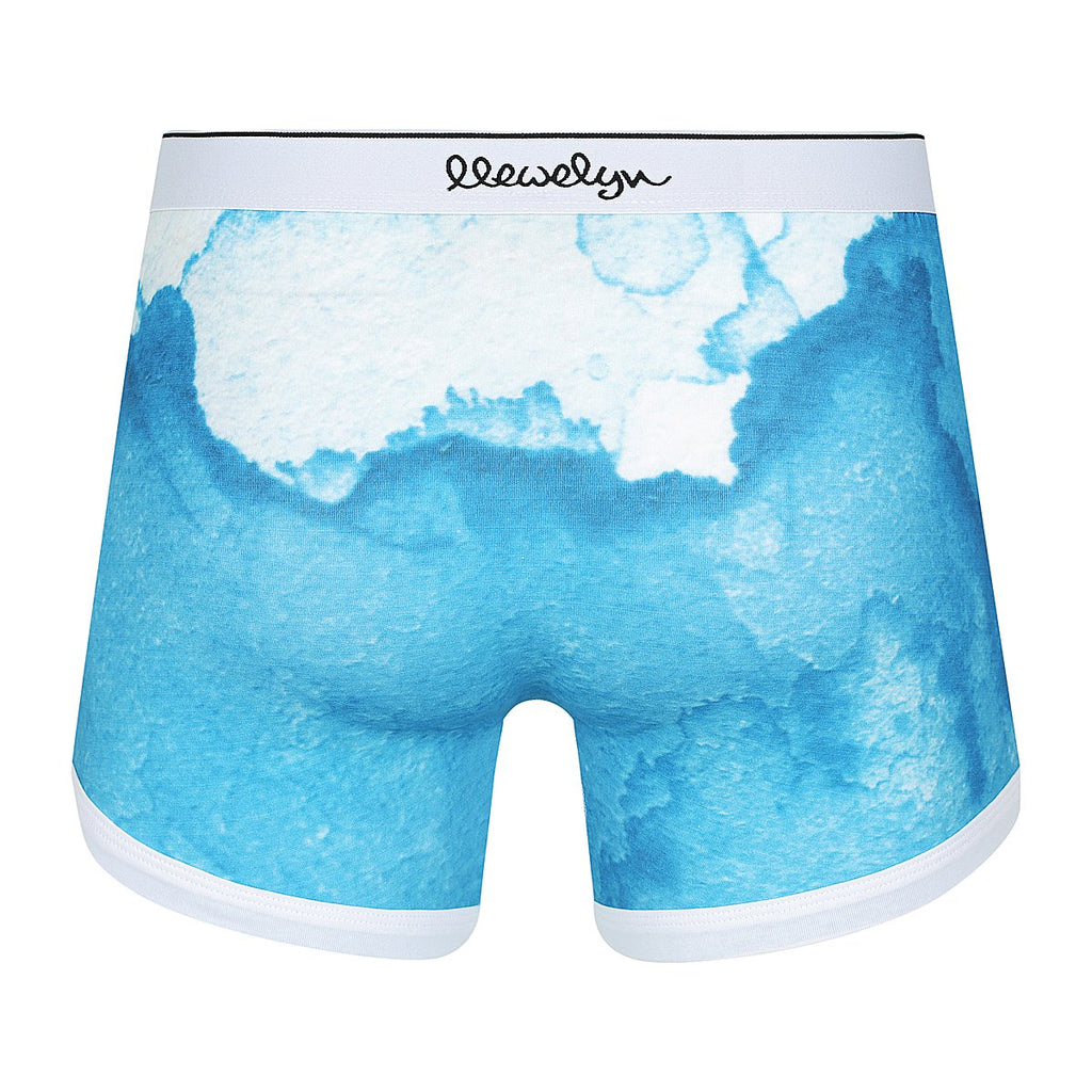 Boxer Brief Blue Watercolour