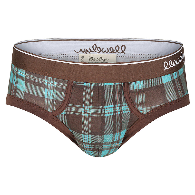 Brief Chocolate Houndstooth