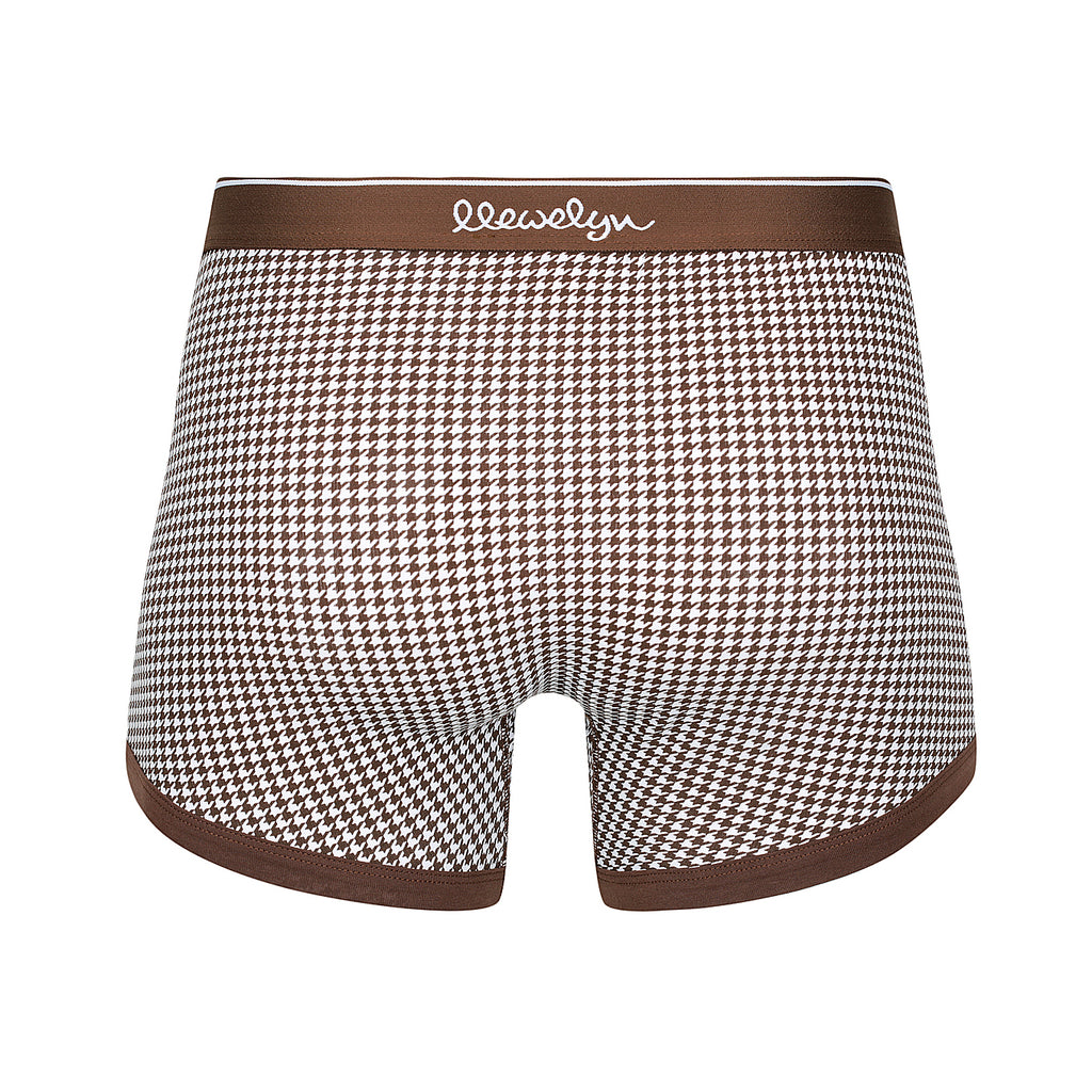 Boxer Brief Chocolate Houndstooth