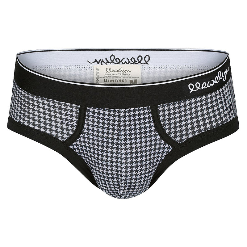 Brief Grey Houndstooth