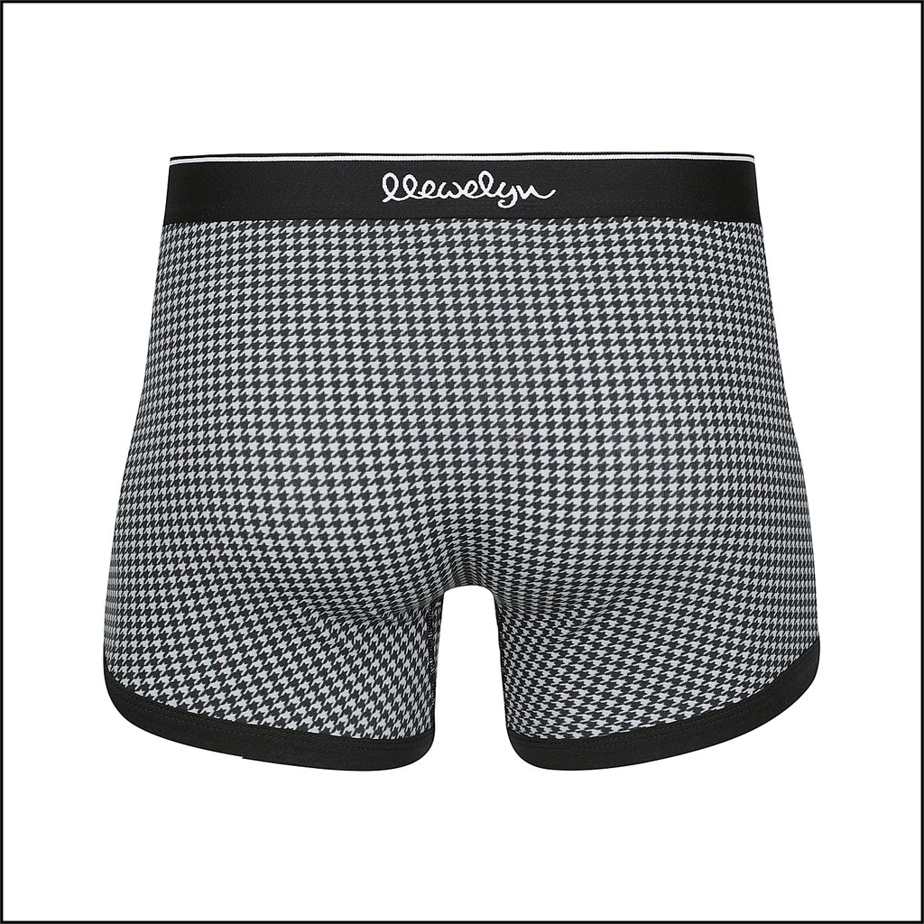 Boxer Brief Grey Houndstooth